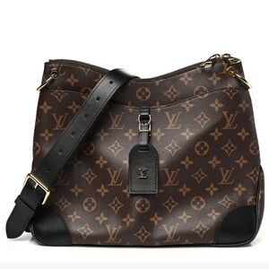 Louis Vuitton Odeon Monogram Noir Black MM Excellent with COA + Box